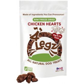 4Legz Freeze Dried Chicken Hearts Dog Treats