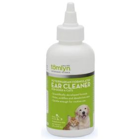 Tomlyn Veterinatrian Formulated Ear Cleaner for Dogs and Cats  4 oz