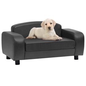 Dog Sofa Dark Gray 31.5"x19.7"x15.7" Faux Leather