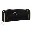 Foldable Dog Sofa Black 28.7"x26.4"x10.2" Plush Washable Cushion