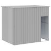 Dog House with Roof Light Gray 84.3"x60.2"x71.3" Galvanized Steel