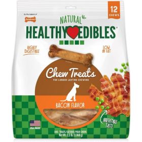 Nylabone Healthy Edibles Wholesome Dog Chews  Bacon Flavor (Option: Wolf (12 Pack))