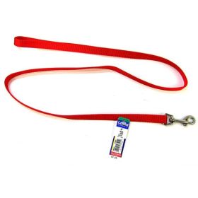 Coastal Pet Nylon Lead (Option: Red  4' Long x 5/8" Wide)