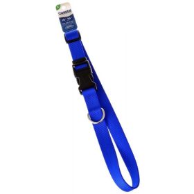 Tuff Collar Nylon Adjustable Collar (Option: Blue  18" to 26" Long x 1" Wide)