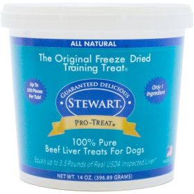 Stewart Pro Treat 100% Pure Beef Liver for Dogs (Option: 14 oz)