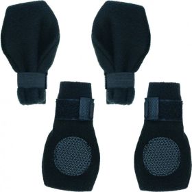 Fahion Pet Arctic Fleece Dog Boots  Black (Option: X Large (4.25" Paw))