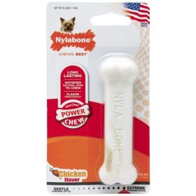 Nylabone Dura Chew Smooth White Dog Bone (Option: Chicken Flavor  Petite (1 Pack))