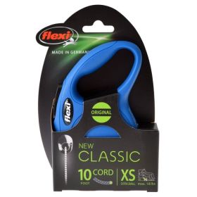 Flexi New Classic Retractable Cord Leash (Option: Blue  X Small  10' Lead (Pets up to 18 lbs))