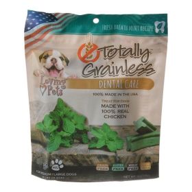 Loving Pets Totally Grainless Dental Care Chews Fresh Breath Mint (Option: Medium/Large Dogs  6 oz  (Dogs over 16 lbs))