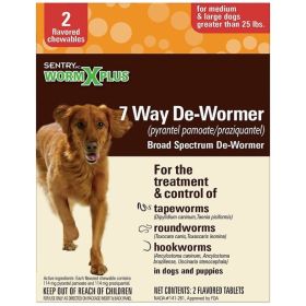 Sentry Worm X Plus (Option: Large Dogs 2 Count)