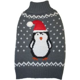 Fashion Pet Gray Penguin Dog Sweater (Option: Medium)